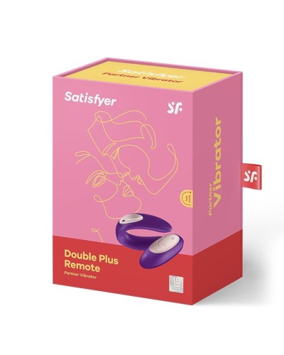 Вібратор для пар Satisfyer Double Plus Remote з пультом ДК та двома моторчиками