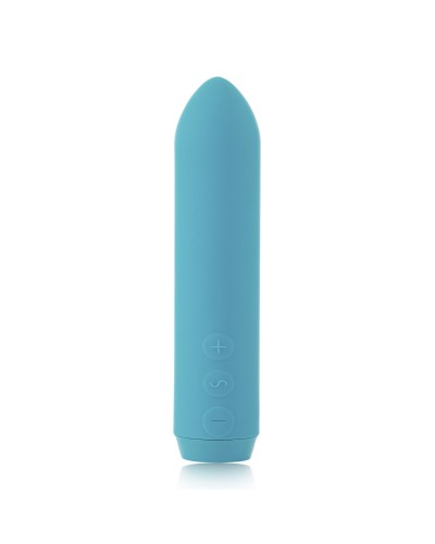 Минивибратор Je Joue - Classic Bullet Vibrator Teal с глубокой вибрацией и фиксацией на палец