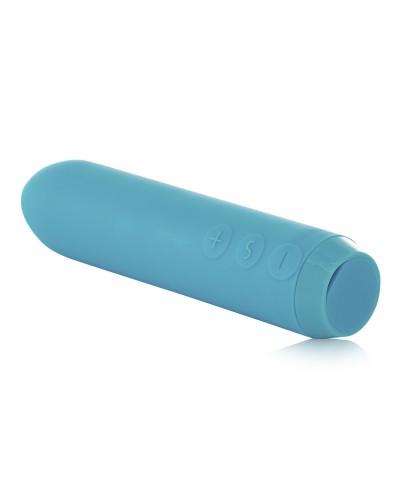 Минивибратор Je Joue - Classic Bullet Vibrator Teal с глубокой вибрацией и фиксацией на палец