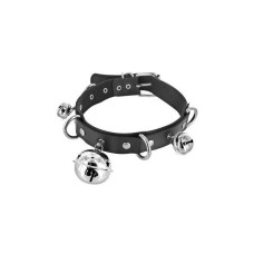 Ошейник c бубенцами Fetish Tentation Choker Bells, экокожа