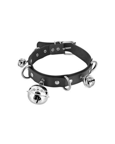 Нашийник c дзвіночками Fetish Tentation Choker Bells, екошкіра