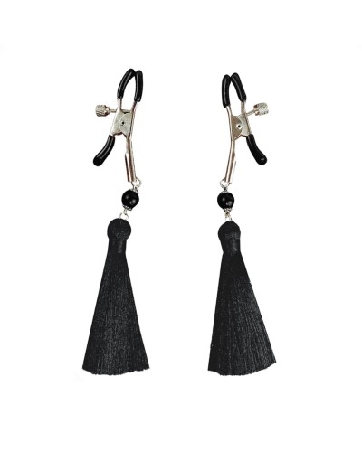 Затискач для сосків Art of Sex - Nipple clamps Black Tassels