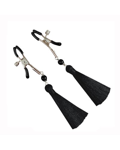 Затискач для сосків Art of Sex - Nipple clamps Black Tassels