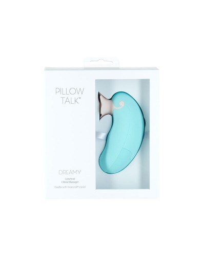 Розкішний вакуумний кліторальний стимулятор Pillow Talk - Dreamy Teal із кристалом Swarovski