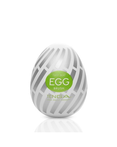 Мастурбатор-яйцо Tenga Egg Brush с рельефом в виде крупной щетины