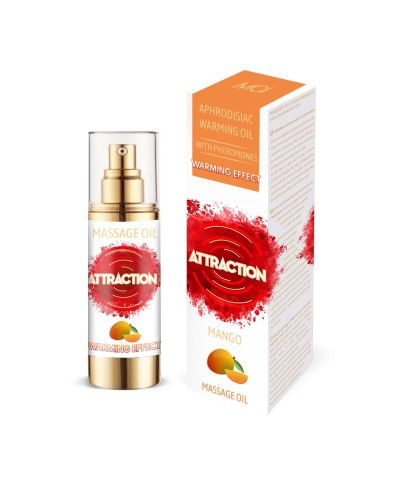 Розігрівальна масажна олія з феромонами MAI PHEROMON MASSAGE OIL — MANGO (30 мл)