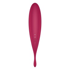 Смарт-вібратор для клітора з вакуумною стимуляцією Satisfyer Twirling Pro+ dark red