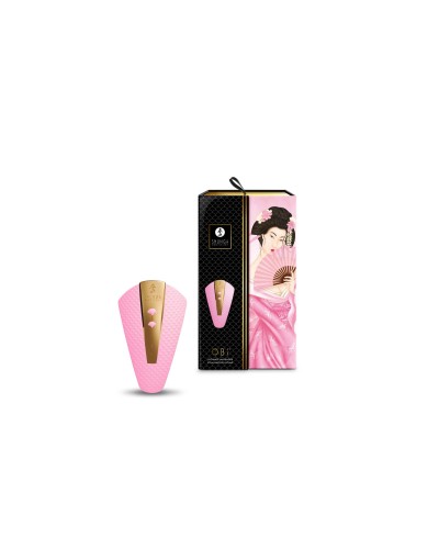 Кліторальний вібратор Shunga Obi Light Pink