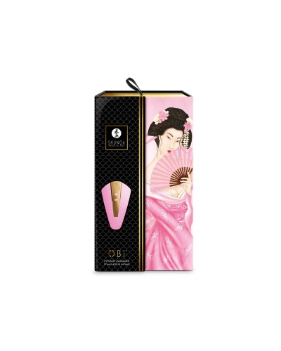 Кліторальний вібратор Shunga Obi Light Pink