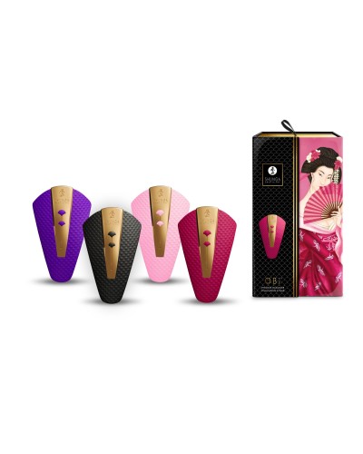 Кліторальний вібратор Shunga Obi Light Pink