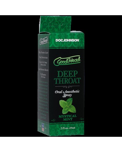 Спрей для мінету Doc Johnson GoodHead DeepThroat Spray - Mystical Mint 59 мл для глибокого мінету