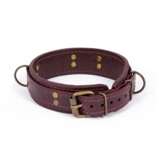 Преміум нашийник LOVECRAFT розмір S фіолетовий, натуральна шкіра, в подарунковій упаковці