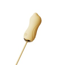 Набір 2в1 Zalo — UNICORN Yellow, віброяйце + вакуумний стимулятор