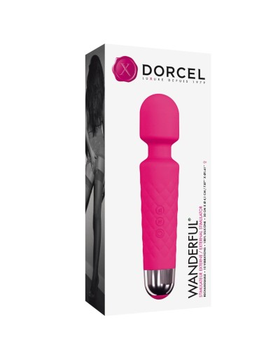 Мінівібромасажер Dorcel Wand Wanderful Magenta потужний, водонепроникний