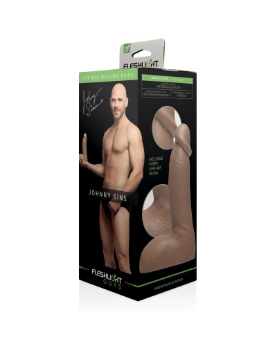 Фаллоимитатор Fleshlight Guys: Johnny Sins Dildo, по слепку пениса, лысый из Браззерс