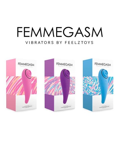 Пульсатор для клитора плюс вибратор FeelzToys - FemmeGasm Tapping & Tickling Vibrator Pink