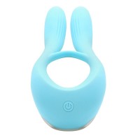 Вібратор для пар KisToy Martin Blue, два мотори, кріплення на член, діаметр 3,2 см