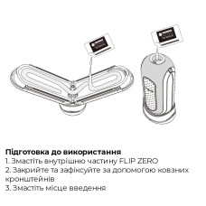 Мастурбатор Tenga Flip Zero GRAVITY Black, змінна інтенсивність стимуляції, розкладний