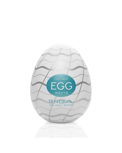 Мастурбатор-яйцо Tenga Egg Wavy II с двойным волнистым рельефом