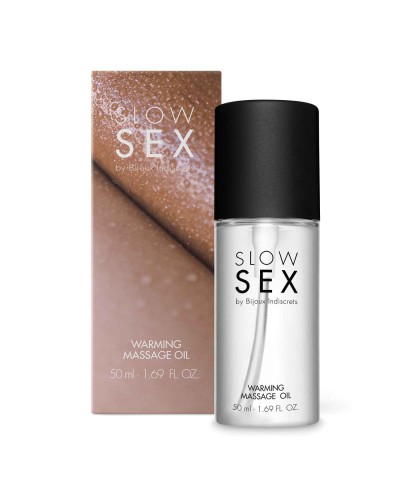 Розігрівальна їстівна масажна олія Bijoux Indiscrets Slow Sex Warming massage oil