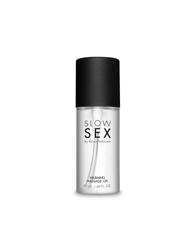 Розігрівальна їстівна масажна олія Bijoux Indiscrets Slow Sex Warming massage oil