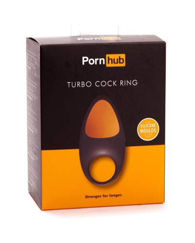 Эрекционное виброкольцо Pornhub Turbo Cock Ring (незначительные дефекты упаковки)