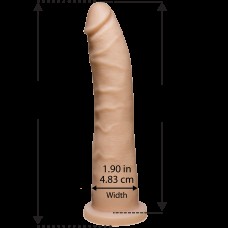 Фалоімітатор Doc Johnson Platinum TRUSKYN - The Tru Ride Slim 9 Inch, діаметр 4,6 см, двошаровий