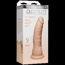 Фалоімітатор Doc Johnson Platinum TRUSKYN - The Tru Ride Slim 9 Inch, діаметр 4,6 см, двошаровий