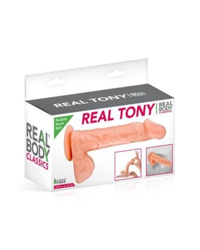 Фалоімітатор Real Body — Real Tony Flash, TPE, діаметр 3,5 см