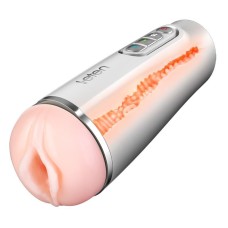 Інтелектуальний мастурбатор Leten EVA з вібрацією, автоматичним стисканням і голосом