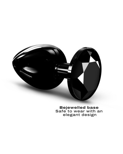 Металева анальна пробка із прикрасою у вигляді кристалу Dorcel - Diamond Plug BLACK L