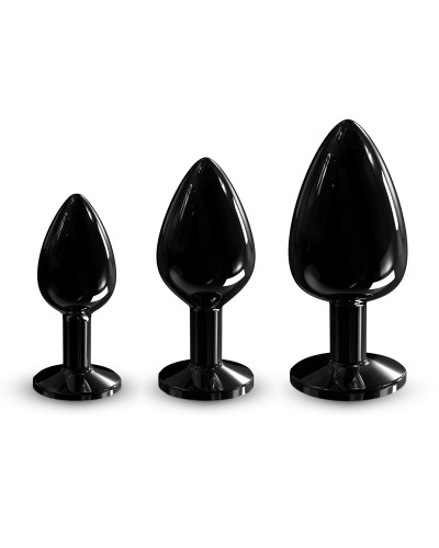 Металева анальна пробка із прикрасою у вигляді кристалу Dorcel - Diamond Plug BLACK L