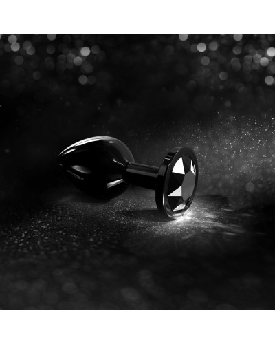 Металева анальна пробка із прикрасою у вигляді кристалу Dorcel - Diamond Plug BLACK L