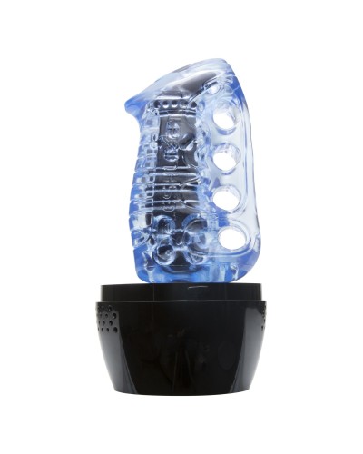 Мастурбатор Fleshlight Fleshskins Grip Blue Ice, надежная фиксация на руке, отлично для пар и минета