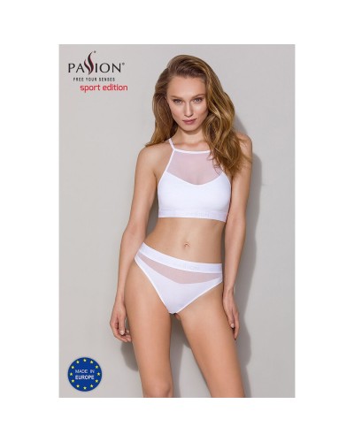 Трусики з прозорою вставкою Passion PS006 PANTIES white, size M