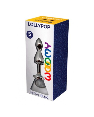 Анальная пробка Wooomy Lollypop Double Ball Metal Plug S