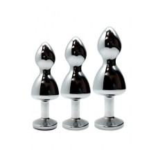 Анальна пробка Wooomy Lollypop Double Ball Metal Plug S