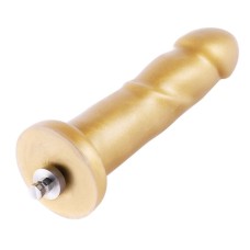 Золотий фалоімітатор Hismith 6.8″ Golden Silicone Dildo, система KlicLok