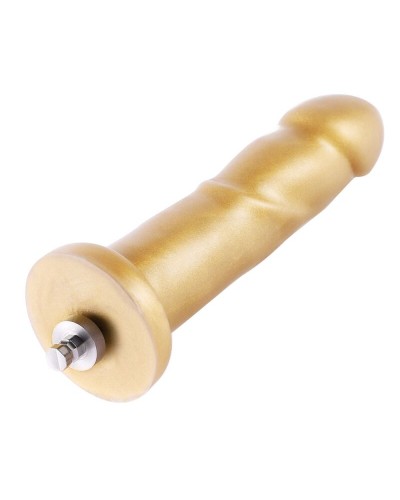 Золотий фалоімітатор Hismith 6.8″ Golden Silicone Dildo, система KlicLok