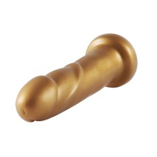 Золотий фалоімітатор Hismith 6.8″ Golden Silicone Dildo, система KlicLok