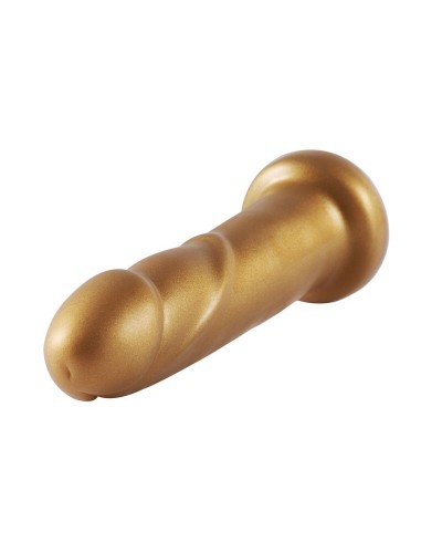 Золотий фалоімітатор Hismith 6.8″ Golden Silicone Dildo, система KlicLok