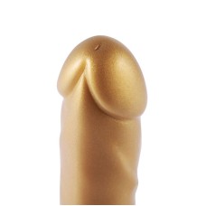 Золотий фалоімітатор Hismith 6.8″ Golden Silicone Dildo, система KlicLok