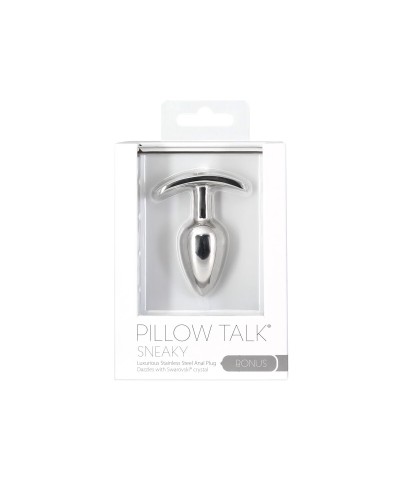 Анальна пробка Pillow Talk Sneaky Luxurious Stainless Steel Anal Plug