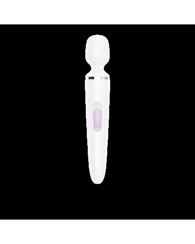 Вібромасажер Satisfyer Wand-er Woman (White/Chrome), водонепроникний, потужний, розмір XXL