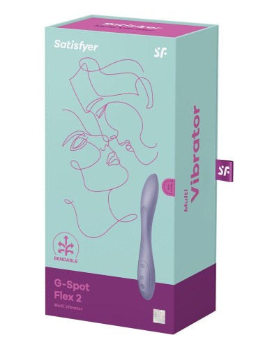 Універсальний вібратор Satisfyer G-Spot Flex 2, гнучкий стовбур із фіксацією положення