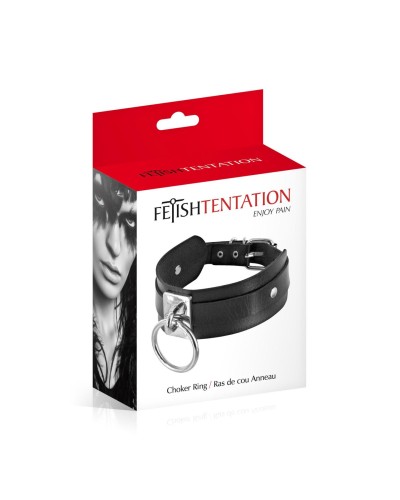 Нашийник c кільцем Fetish Tentation Choker Ring