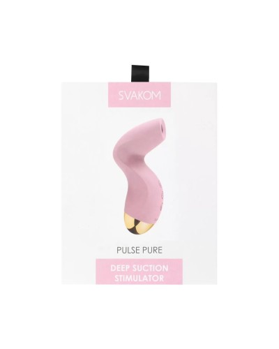 Вакуумный клиторальный стимулятор Svakom Pulse Pure Pale Pink, 5 режимов, 5 интенсивностей в каждом