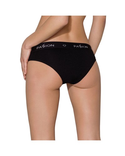 Трусики з широкою гумкою і мереживом Passion PS001 PANTIES black, size L