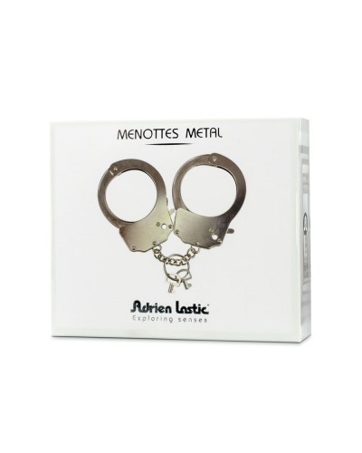 Наручники металлические Adrien Lastic Handcuffs Metallic (полицейские)