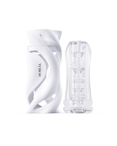 Мастурбатор Dorcel DEEP BLOW WHITE, подвійне використання